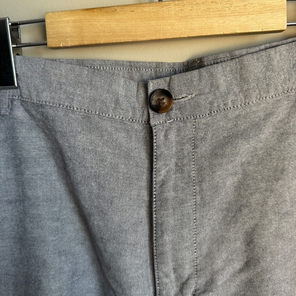 Haggar Men's 40 Lightweight Linen Blend Chino Walking Shorts‎ Gray Golf Preppy - Picture 4 of 15